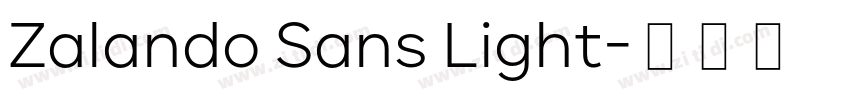 Zalando Sans Light字体转换